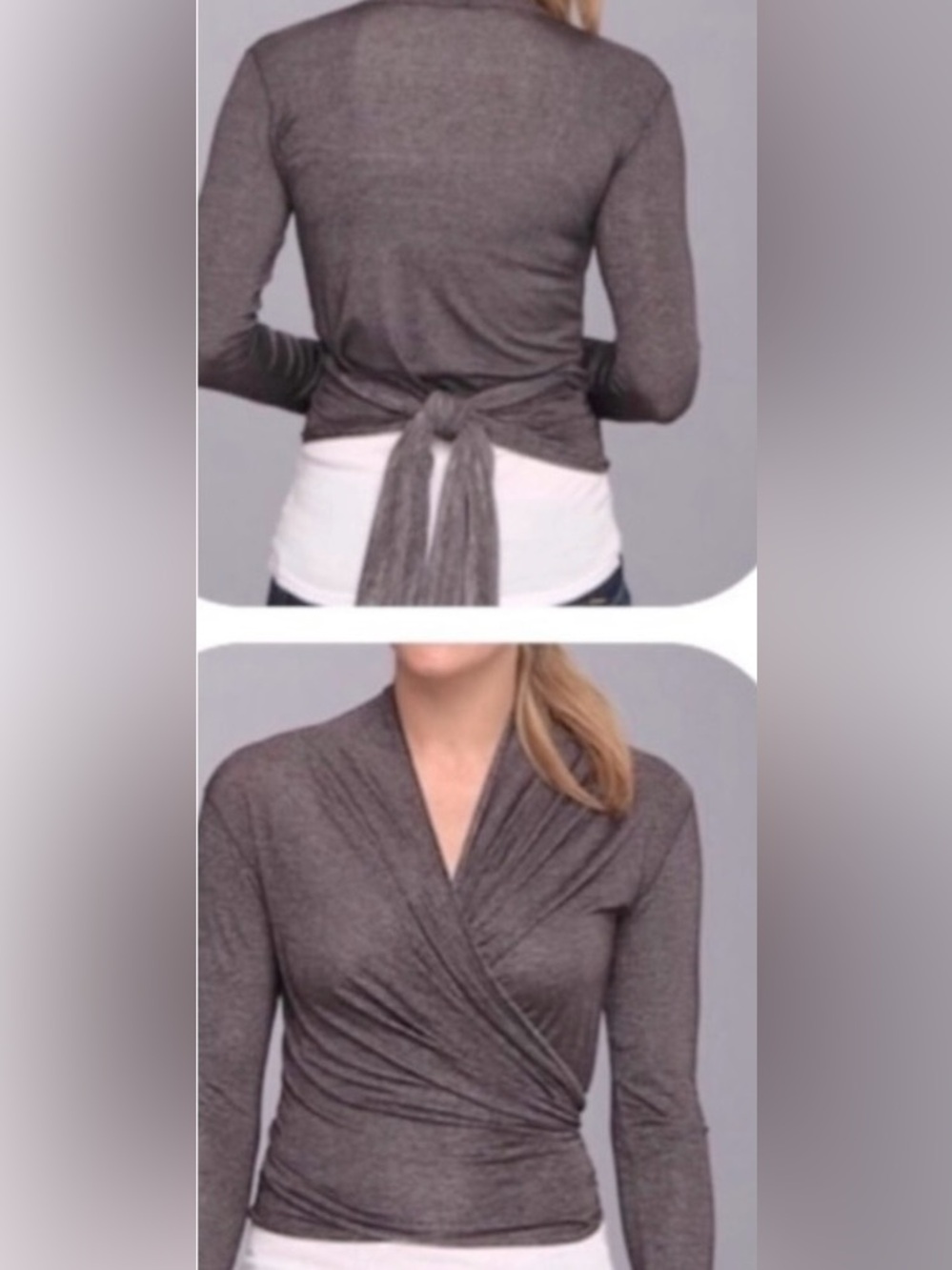 Patigonia Glorya Wrap Top- can be tied in front or wrapped and tied in the back